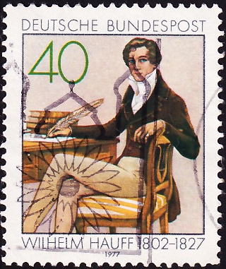 Германия 1977 год . 150-я годовщина смерти Вильгельма Хауффа .